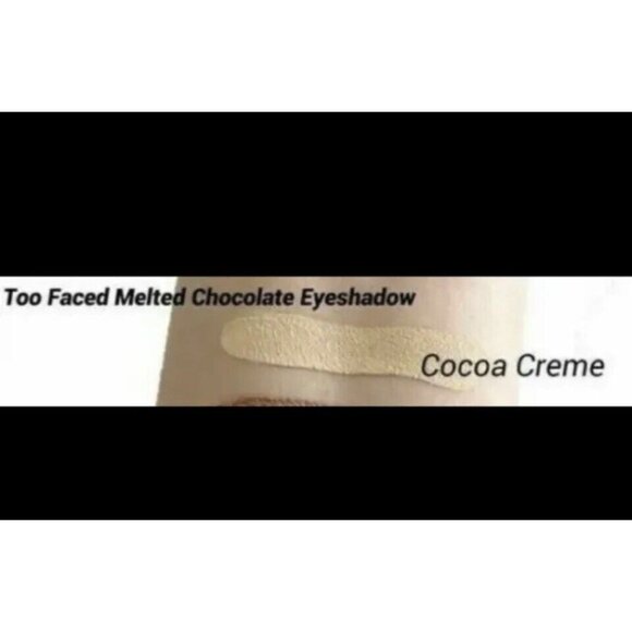 3X-TOO FACED Melted Chocolate Matte Eye Shadow COCOA CREAM 0.16 oz / 4.9 ml ea - Picture 5 of 5